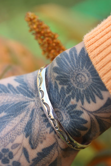 Stamped Stacker Cuff Bracelet