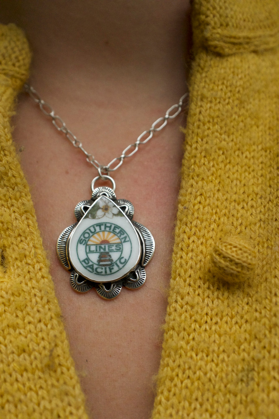 Southern Pacific Railroad Necklace