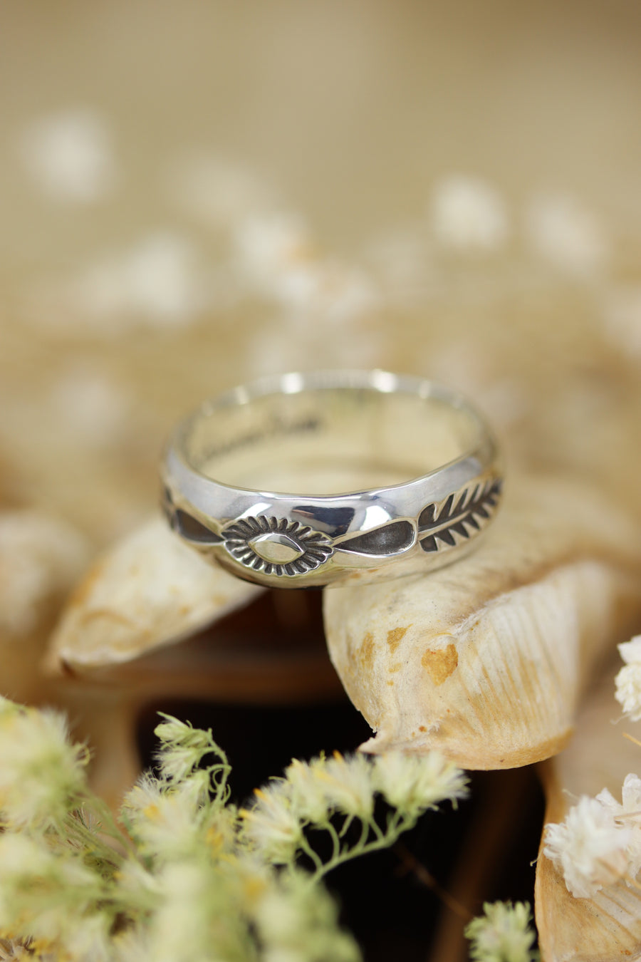 Stamped Stacker Ring (size 7.75)