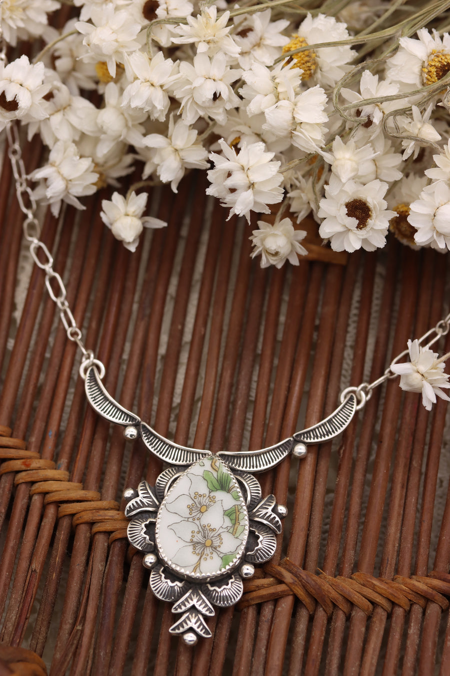 Orange Blossom Statement Necklace