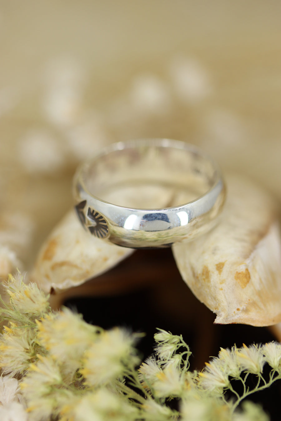 Stamped Stacker Ring (Size 6)