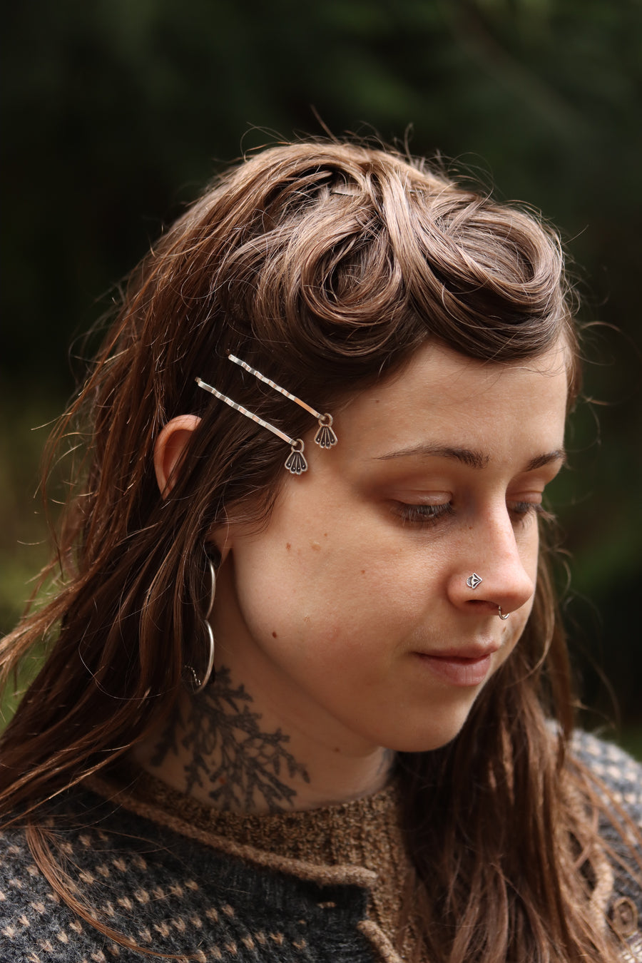 Stamped Hair Pins