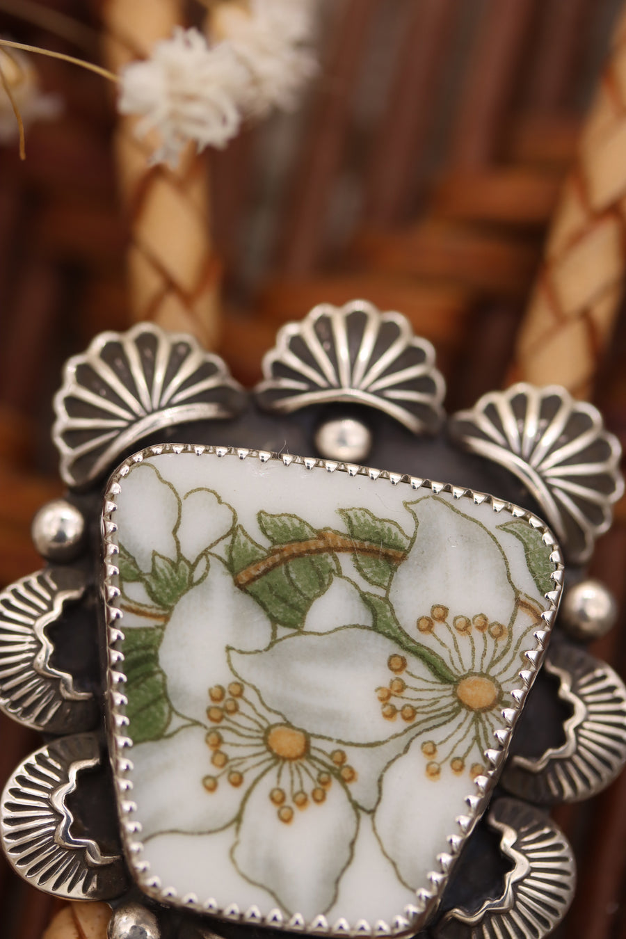 Orange Blossom Bolo Tie