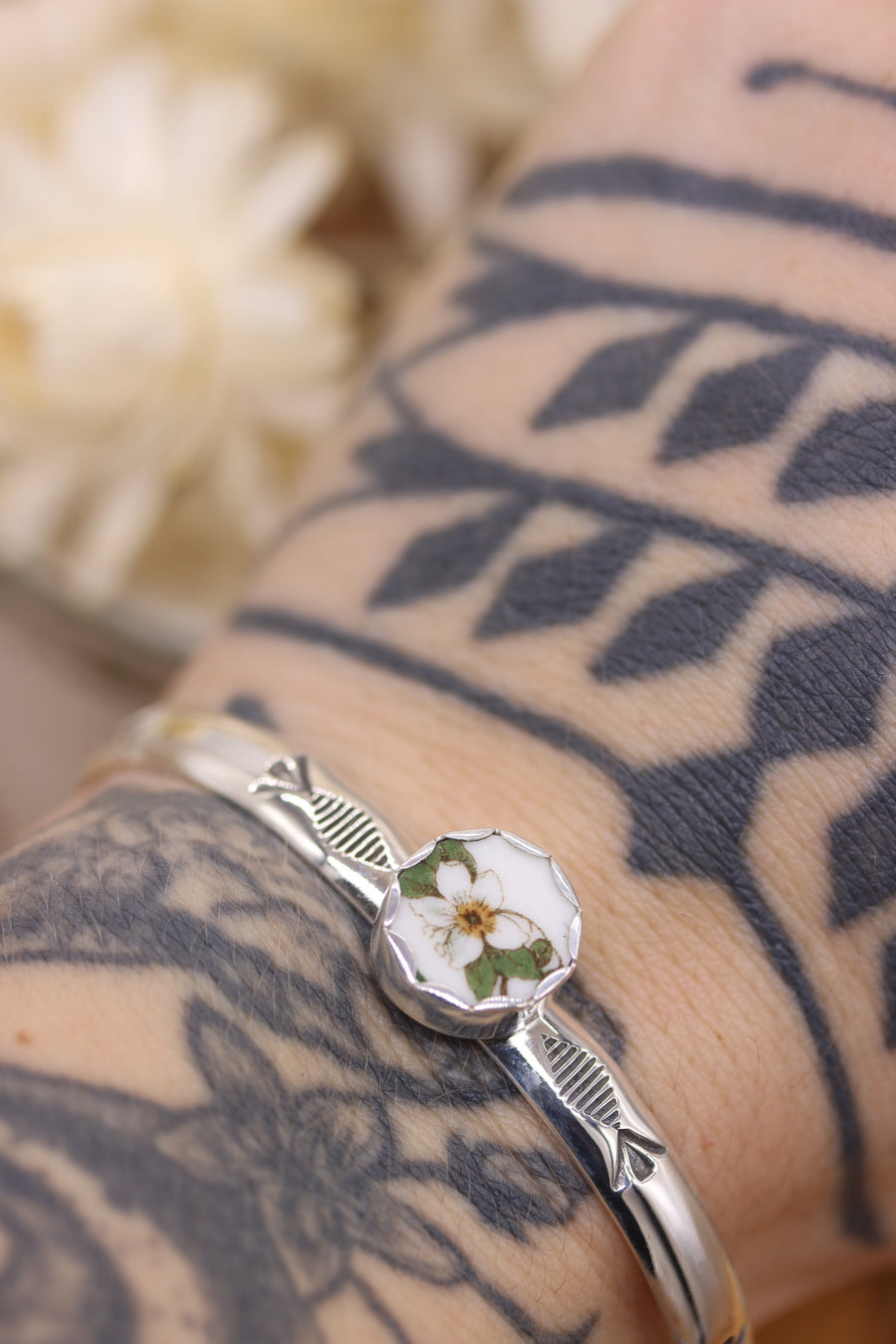 Orange Blossom Stacker Cuff (5 3/8