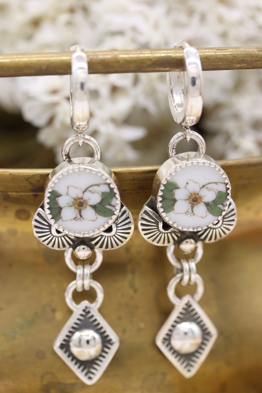 Orange Blossom Mini Hoops