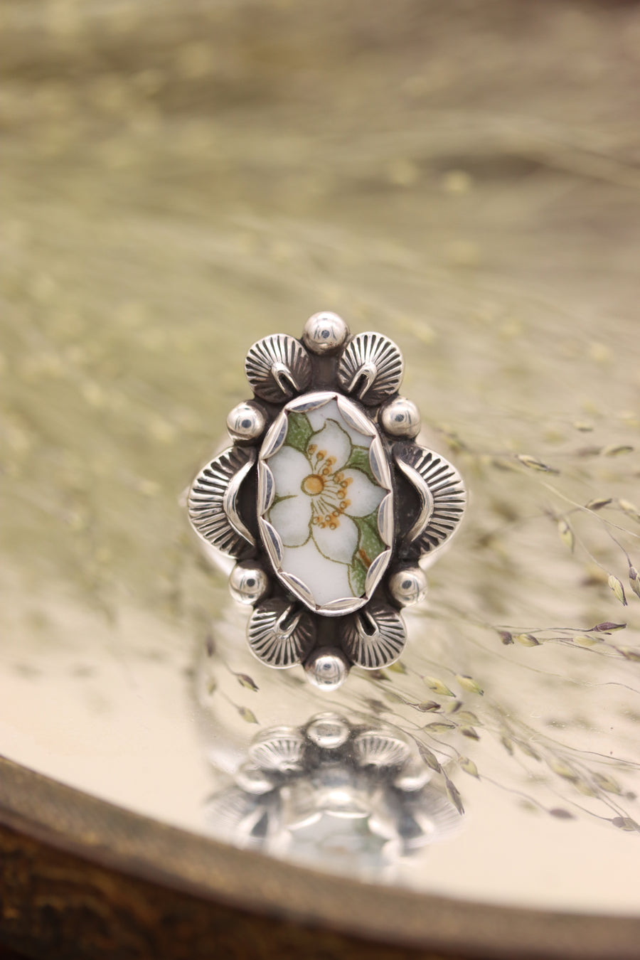 Orange Blossom Ring (size 7)
