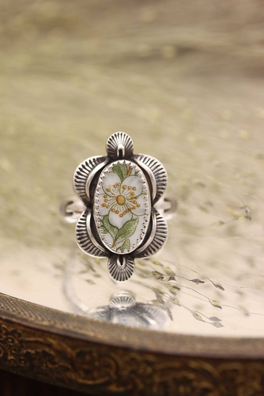 Orange Blossom Ring (size 6 1/4)