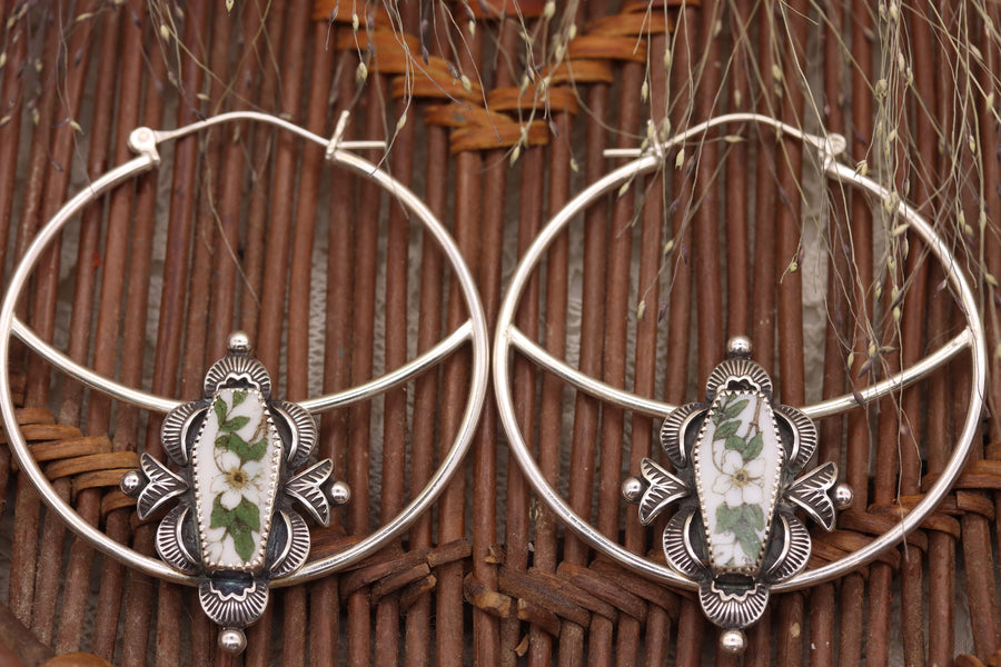 Orange Blossom Coffin Hoops