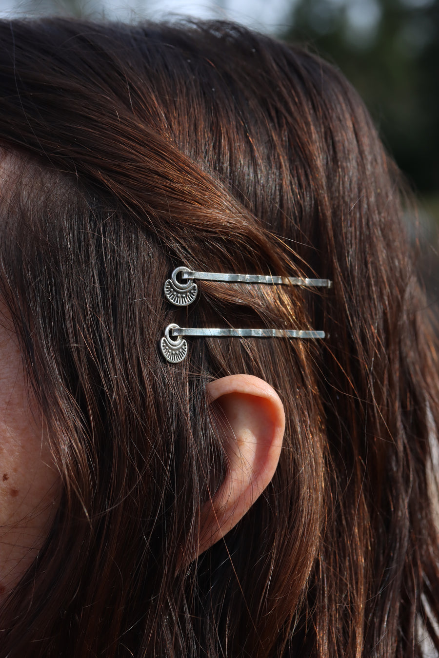 Stamped Hair Pins