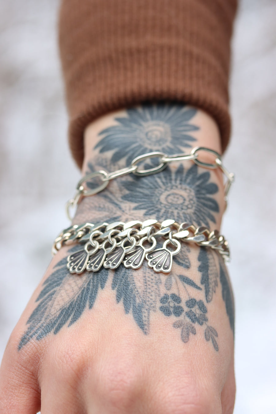 Curb Link Charm Bracelet