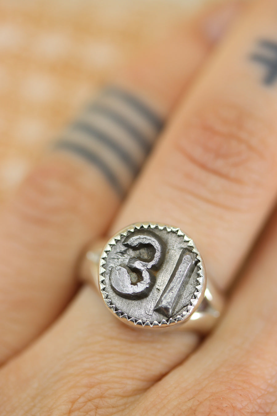 1931 Date Nail Ring (size 6)