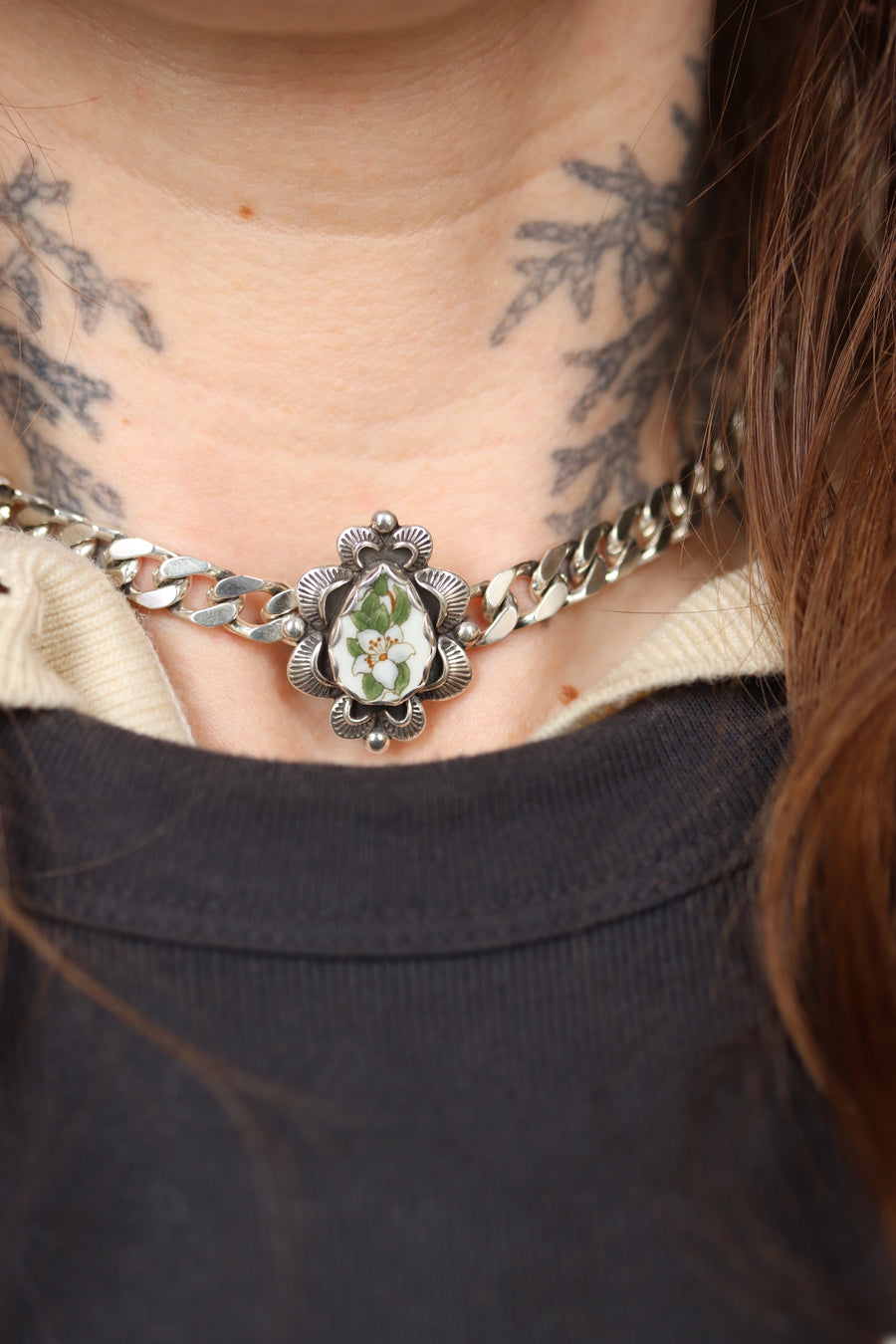 Orange Blossom Curb Link Choker