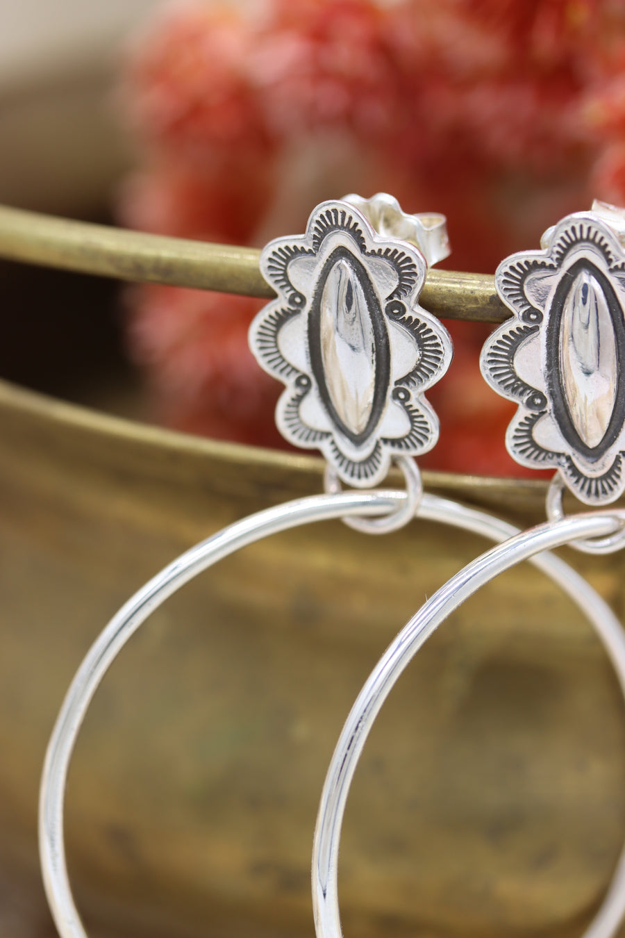 The Ellipse Stud Hoops