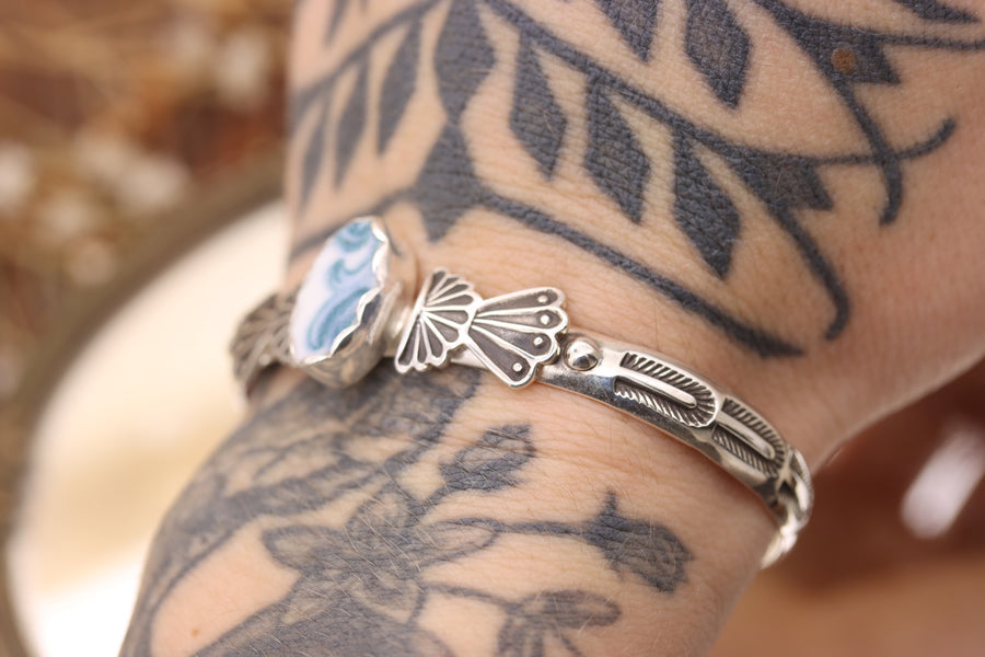 Tidal Wave Bracelet Cuff (size 5 1/8