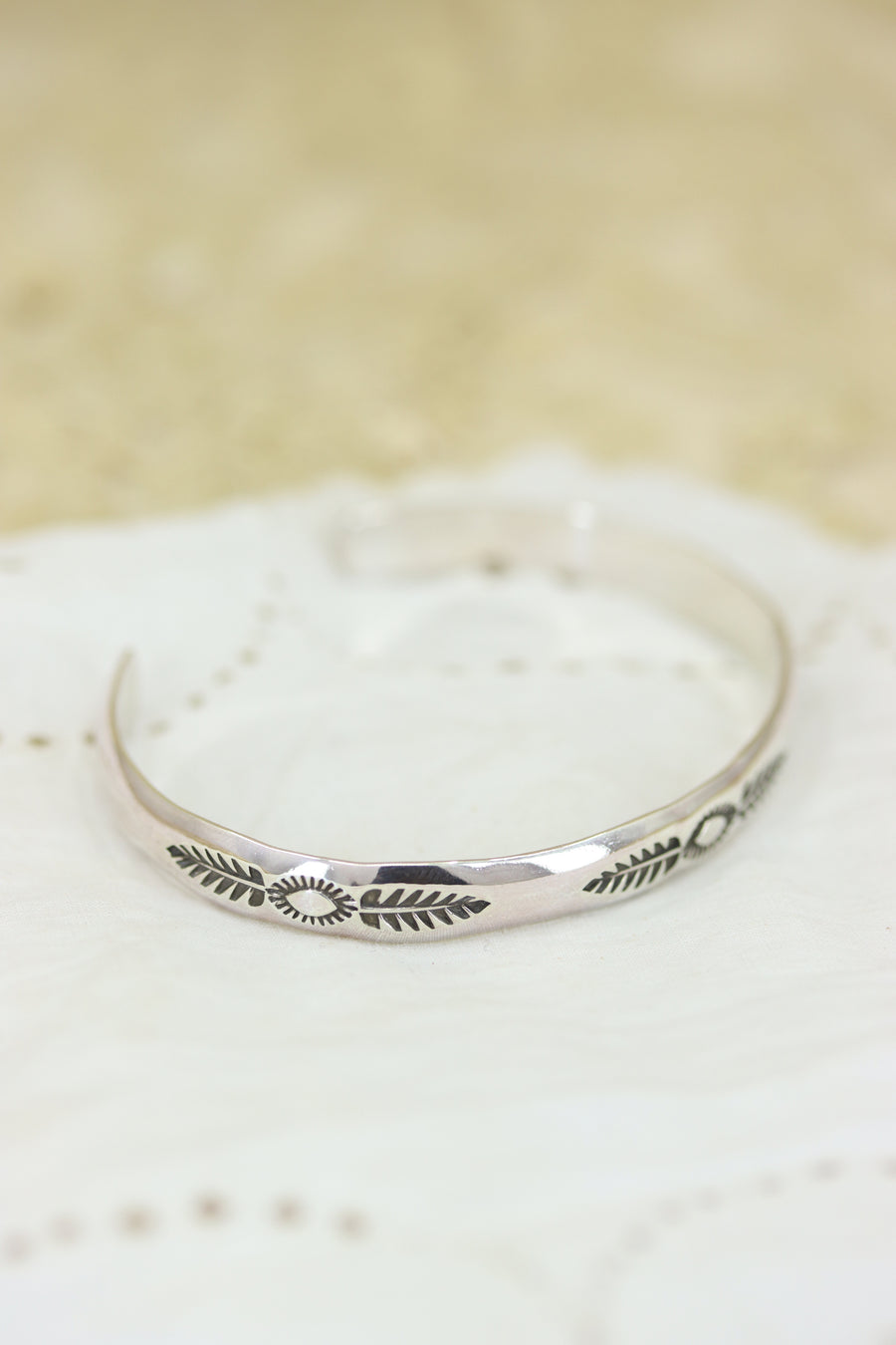 Stamped Stacker Cuff (Size 5 1/8